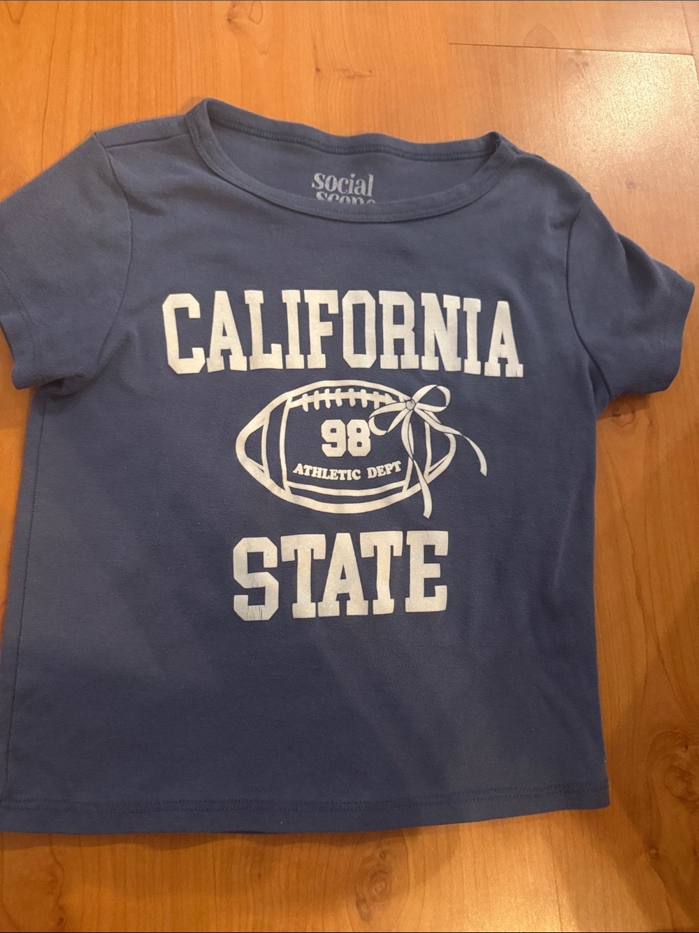 Social Crown Kids' California State Blue Graphic Tee
